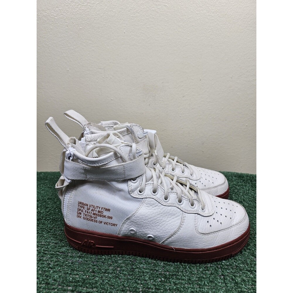Nike SF Air Force 1 Mid Ivory Mars Stone Men Size 8 917753-100